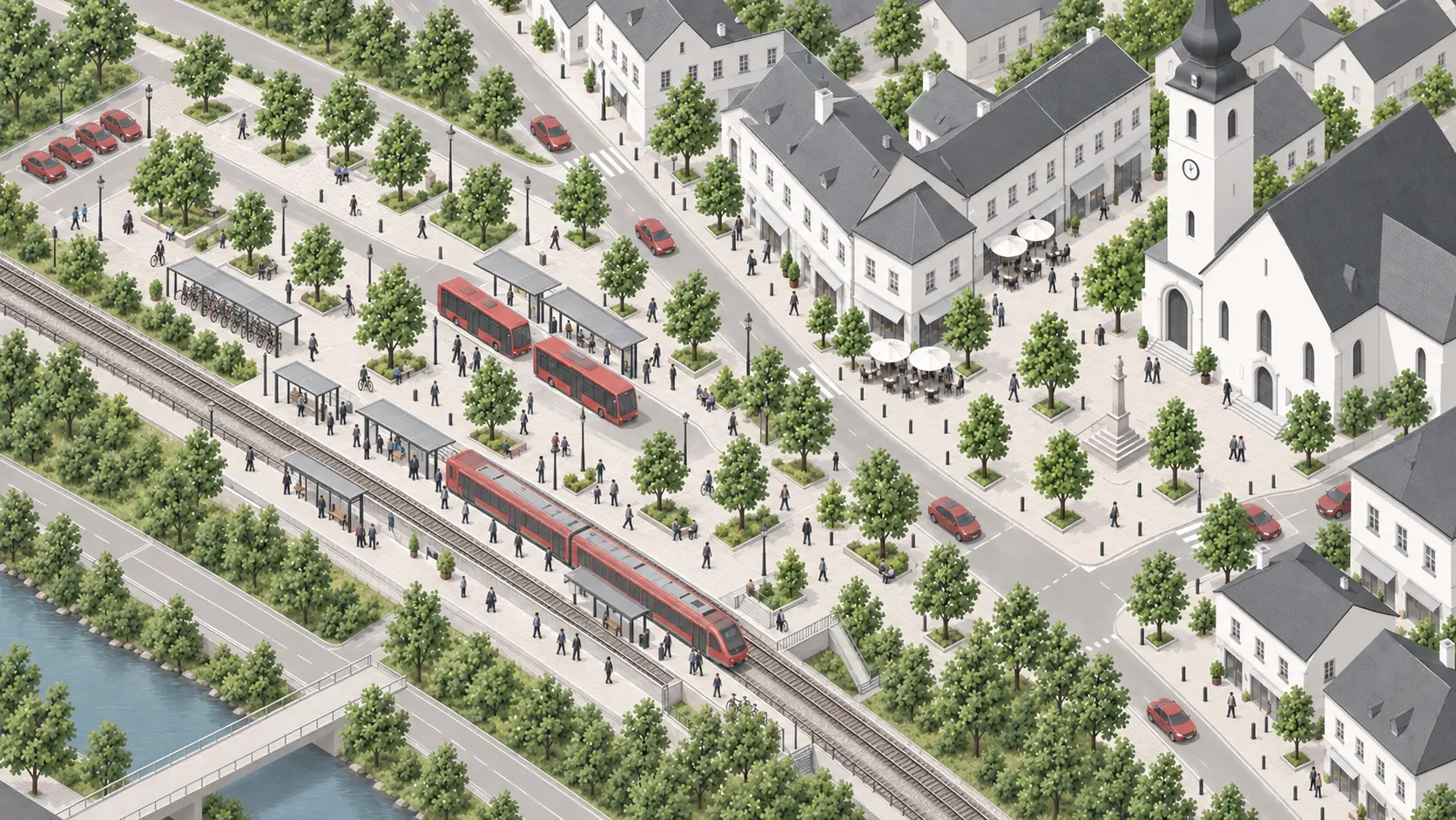 Der Wechsel erfolgt dort, wo die Netze sinnvoll ineinandergreifen.