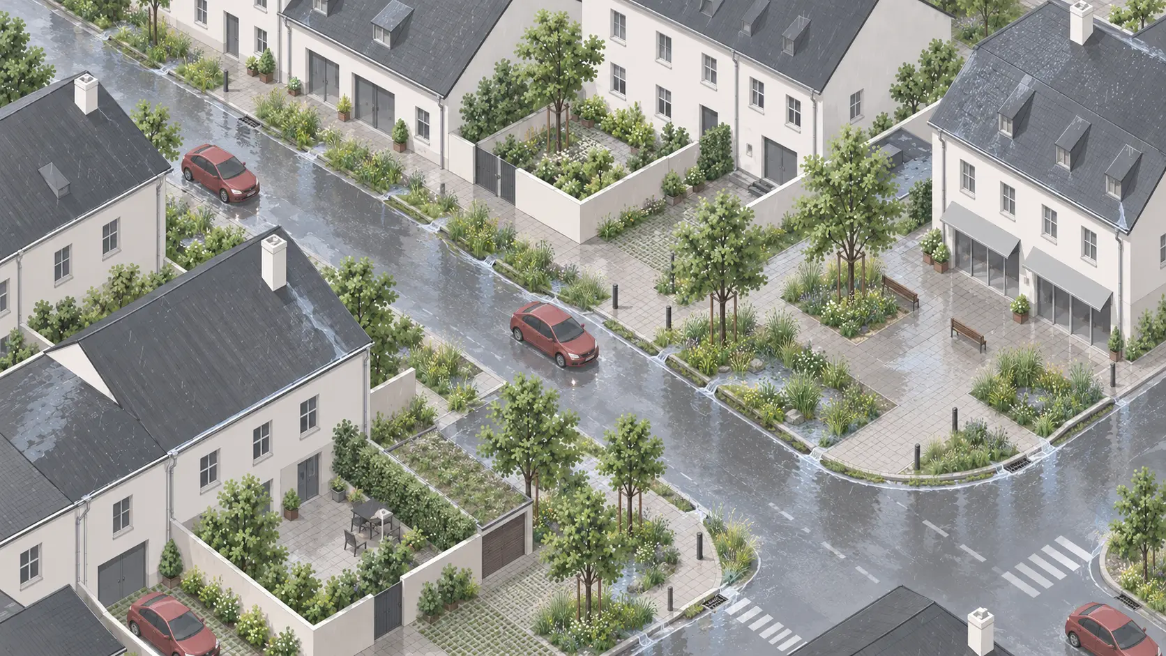 Wasser wird dort zurückgehalten, wo es anfällt.
